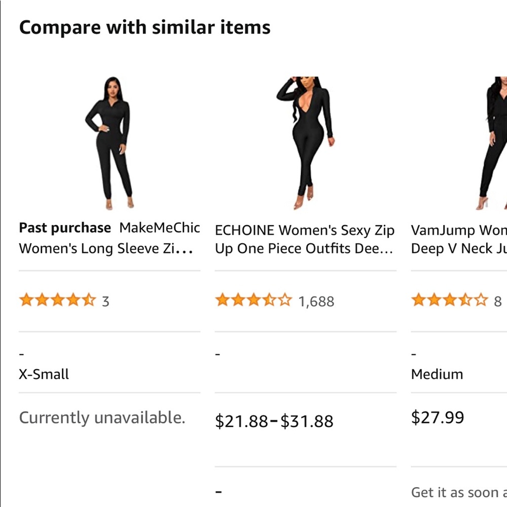 MakeMeChic Long Sleeve Zip Up Bodycon Jumpsuit - Picture 8 of 9